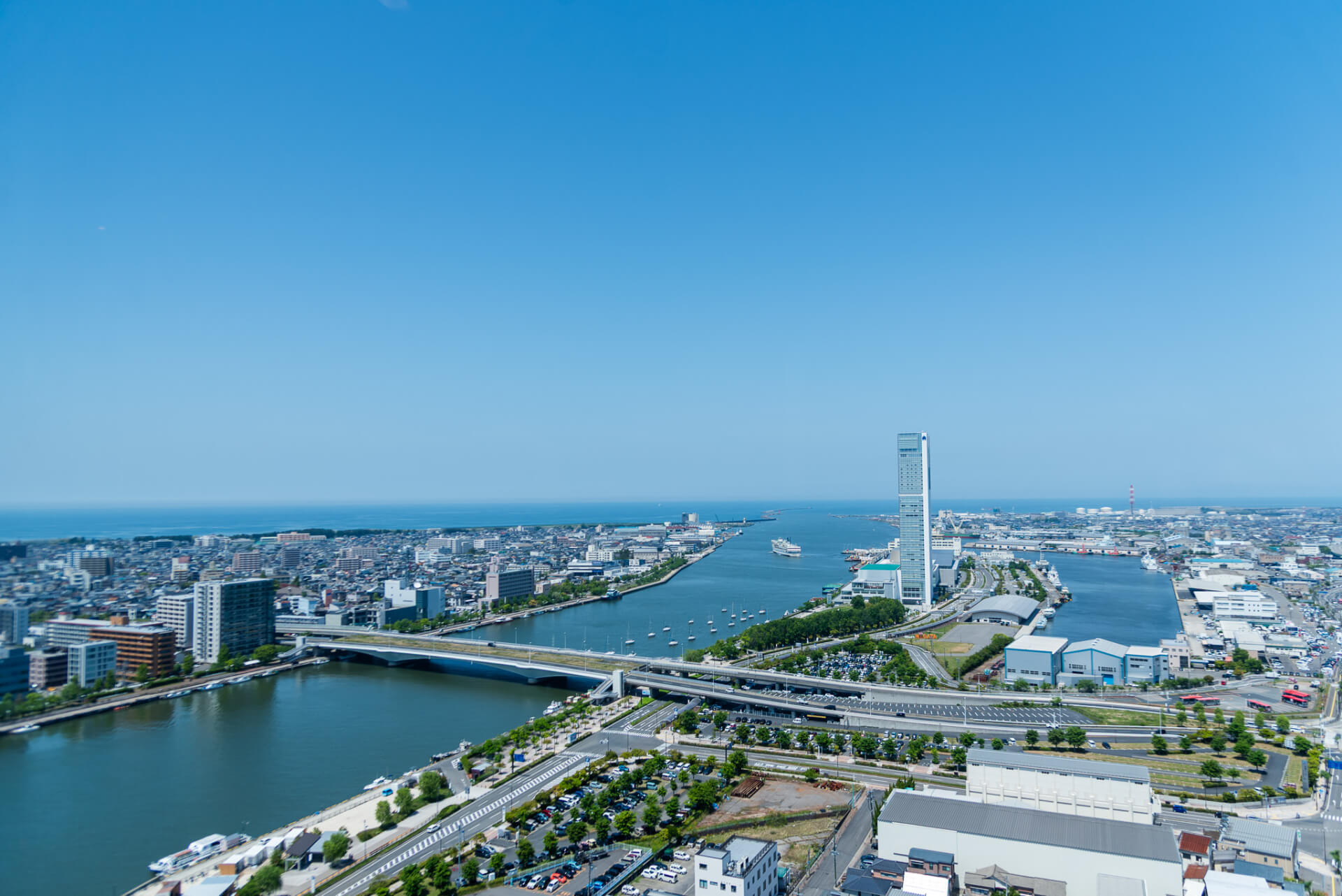 新潟市街の風景